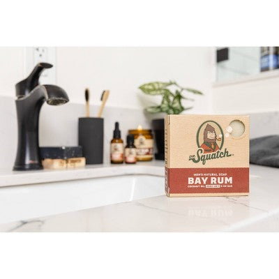 DR. SQUATCH Men's All Natural Bar Soap - Bay Rum - 5oz