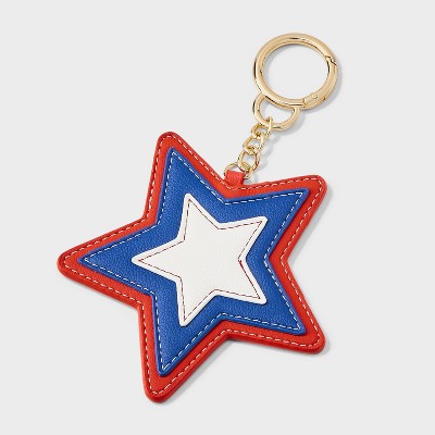 Star Clip On Handbag Charm - Universal Thread Red/Blue