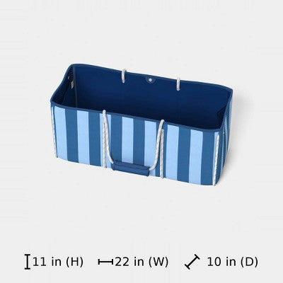 XL Beach Bag Blue Stripe - Sun Squad