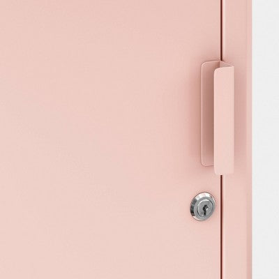 Metal Rolling Locker Storage Cabinet with Lock Pink - Room Essentials Fully assembled (LOCAL PICKUP ONLY)