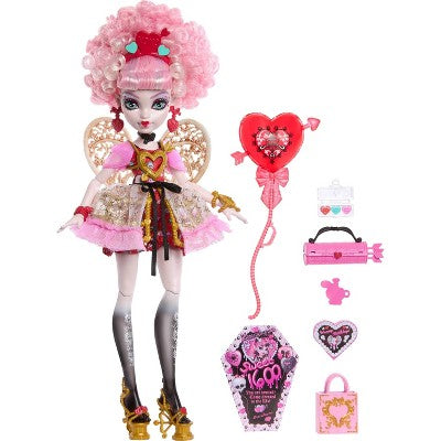 Monster High Scary Sweet Birthday Cupid Asteria Doll in Party Dress