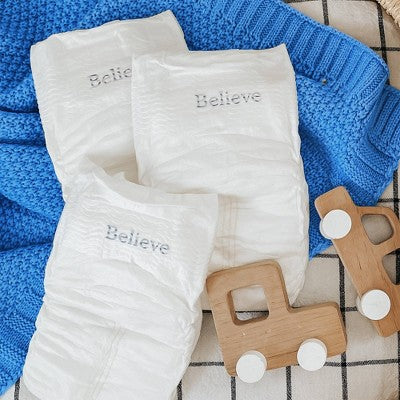 Believe Baby Premium Viscose Made from Bamboo Disposable Diapers - Size 3 - 6ct