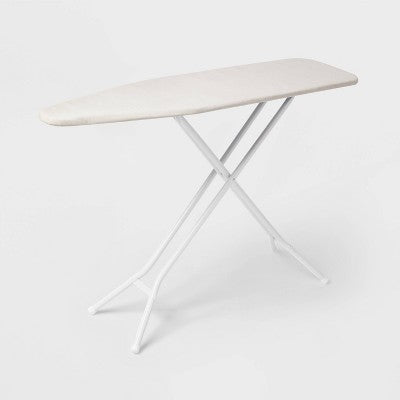 Standard Ironing Board White Metal with Creamy Chai Cover - Brightroom (LOCAL PICKUP ONLY)