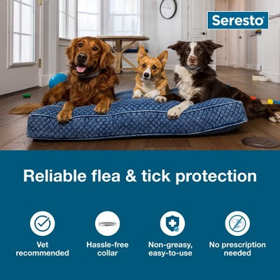 Seresto Flea & Tick Dog Insect Prevention Collar - S: Water-Resistant, All Ages, Pest Repellent, Topical Application