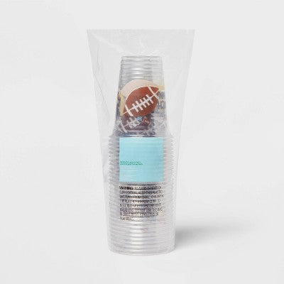 Disposable Clear Plastic Cups - Touchdown - 18oz/30ct - up&up