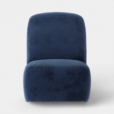 Rocking Floor Dorm Lounge Chair Navy Corduroy - Room Essentials (LOCAL PICKUP ONLY)