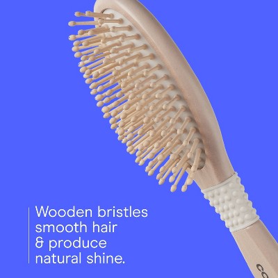 Conair Ceramic Wood Wooden Bristle Cushion Hair Brush - All Hair