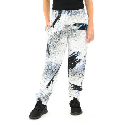 NFL Carolina Panthers Zubaz Men's Confetti Screen Print Pants - S