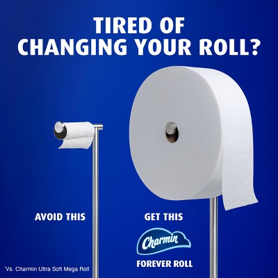 Charmin Ultra Soft Bath Tissue Septic-Safe Toilet Paper Forever Roll Refill - 1700 Sheet