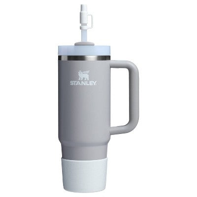 Stanley 30 oz Quencher Tumbler Boot with Straw Cover Pale Stone