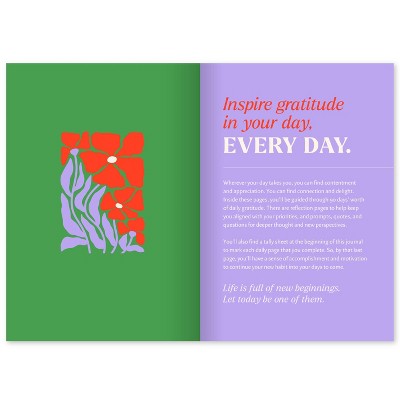 Green Inspired 8.5"x6" '90 Days of Gratitude' Guided Journal 128 Pages