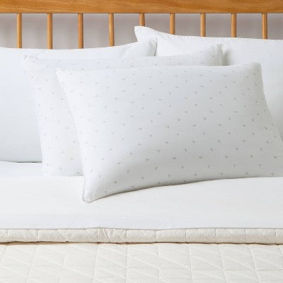 Standard/Queen 2pk Medium/Firm Machine Washable Plush Pillow White - Room Essentials (LOCAL PICKUP ONLY)