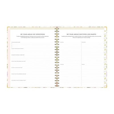Day Designer Weekly/Monthly Wirebound Teacher Lesson Planner Clipboard 8.5"x11" Hardcover Butterfly Garden