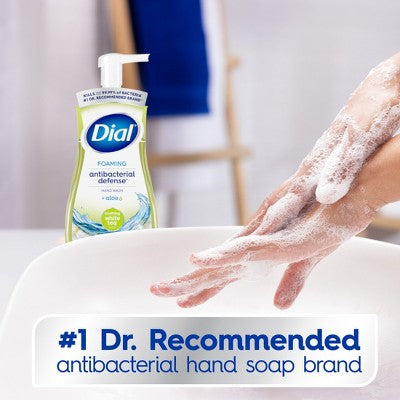 Dial Foaming Antibacterial Defense Hand Wash - White Tea - 10 fl oz