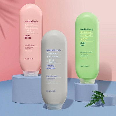 Method Pure Peace Body Lotion Sea Salt, Peony & Rose - 13.5 fl oz