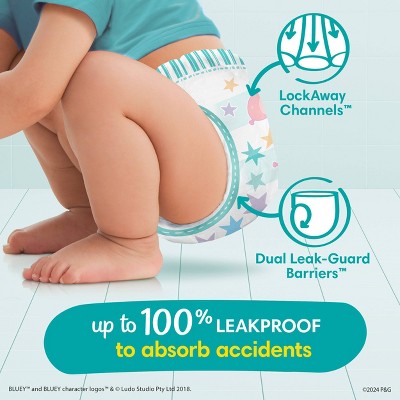 Pampers Easy Ups Bluey Training Underwear - Size 5T6T - 15ct