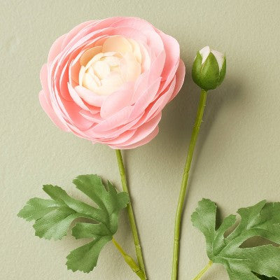 Ranunculus Artificial Light Pink - Hearth & Hand with Magnolia (LOCAL PICKUP ONLY)