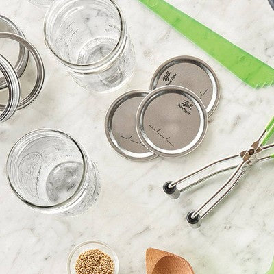 Ball 12pk Wide Mouth Mason Jar Lids Without Bands