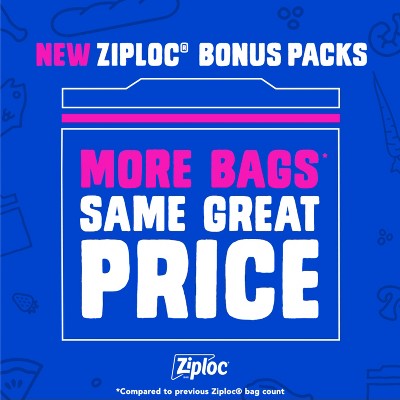 Ziploc Snack Bags with Grip 'n Seal Technology - 108ct