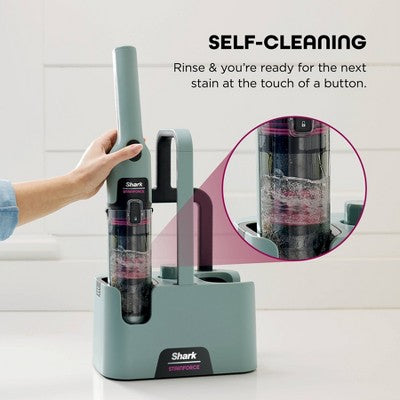 Shark StainForce Portable Cordless Spot & Stain Cleaner with Dual-Activated Cleaning SolutionHX101 Gray