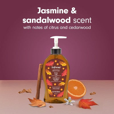 Softsoap Fall Seasonal Cozy Liquid Hand Soap - Jasmine and Sandalwood - 11.25 fl oz