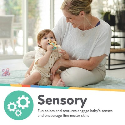 Nuby Geo Silicone Teether - Boy