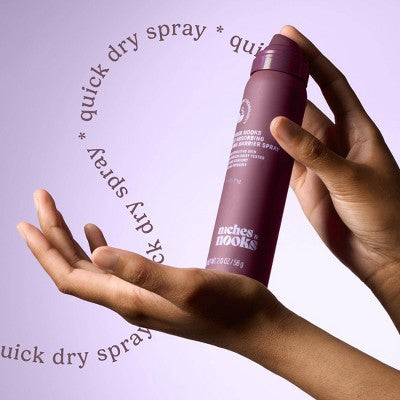 Niches & Nooks, Dry Your Nooks Sweat Absorbing Chafing Barrier Spray - Fresh Fig - 2 fl oz
