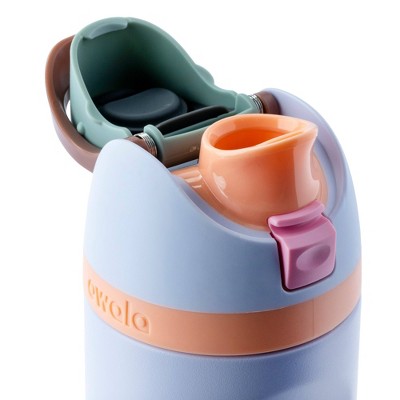 Owala 16oz Kids' FreeSip Stainless Steel Water Bottle - Periwinkle Twinkle