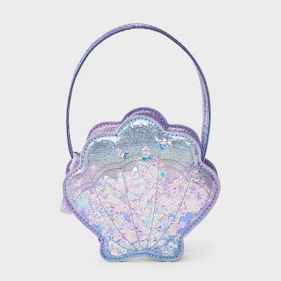 Toddler Girls' Shell Confetti Handbag - Cat & Jack Purple