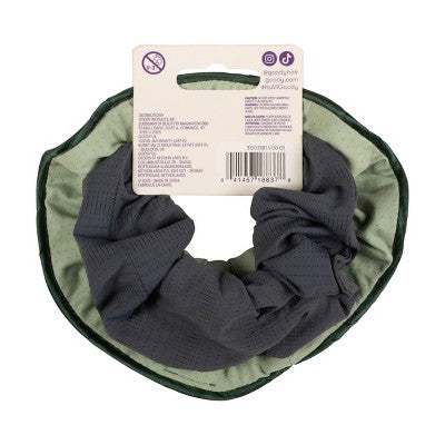 Goody Sport Forever Scrunchie - Blue/Green - 2pk