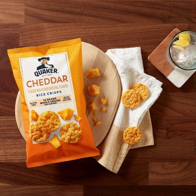 Quaker Cheddar Gluten Free Popped Rice Crisps - 6.06oz