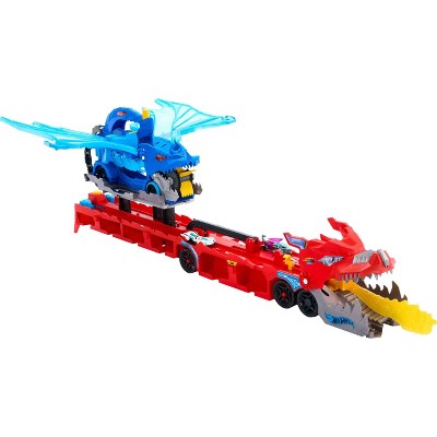 Hot Wheels City Ultimate Dragon Hauler Toy Vehicle Playset - 4pk