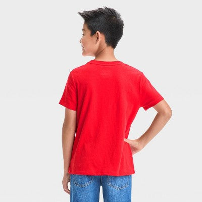 Boys' Short Sleeve Shark Graphic T-Shirt - Cat & Jack Red M