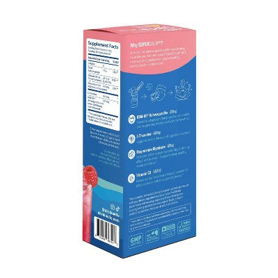 Nello Supercalm Calming Drink Mix Supplement Powder - Raspberry Lemonade - 10ct