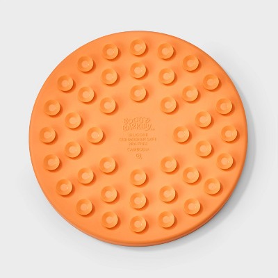 Lick Mat Slow Feed Dog and Cat Bowl - Boots & Barkley Orange