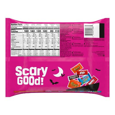 HERSHEY'S Chocolate and Sweets Assorted Halloween Candy Snack Size - 19.76oz/40pc