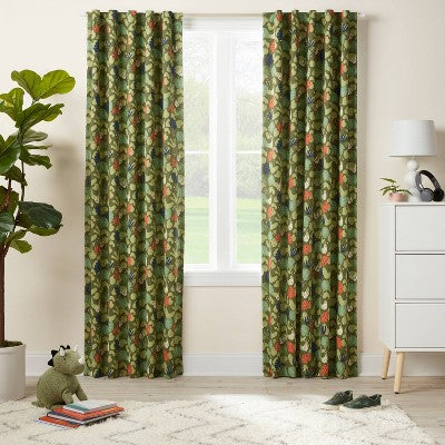 42"W x 84"L Dinosaur Kids' Blackout Window Curtain Panel - Pillowfort