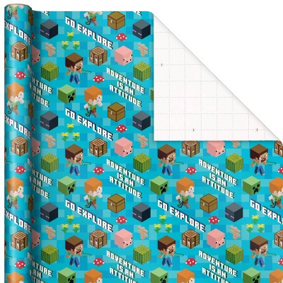 Hallmark Minecraft Gift Wrapping Paper (LOCAL PICKUP ONLY)