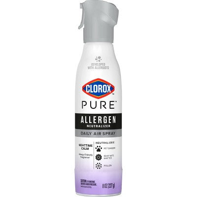 Clorox PURE Allergen Neutralizer Daily Air Spray Air Fresheners Nighttime Calm - 8oz: Non-Toxic, 1-Pack