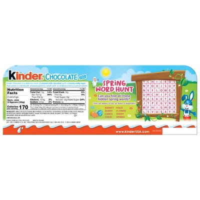 Kinder Easter Milk Chocolate Figures - 3.1oz/6ct