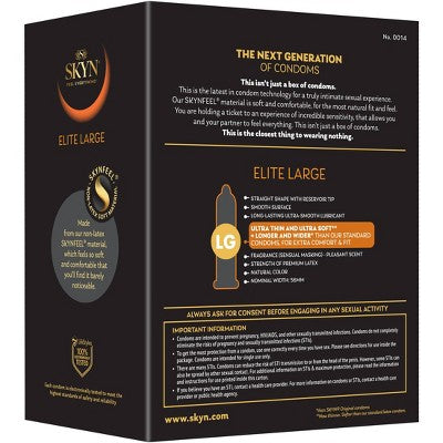 SKYN Elite Non-Latex Condoms - Large - 36ct