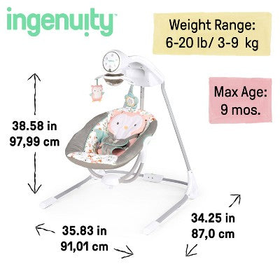 Ingenuity Soothing Baby Swing - Nally (LOCAL PICKUP ONLY)