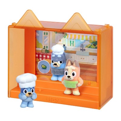 Bluey Fuzzies Episode Pack Pavlova Display Case and Figures