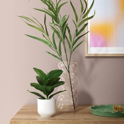 Bubble Glass Vase Clear - Room Essentials