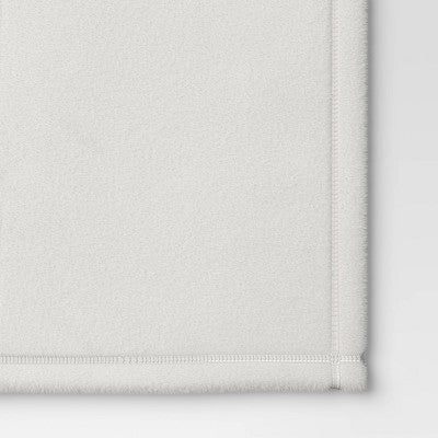 Solid Colored Plush Throw Blanket Ivory - Room Essentials