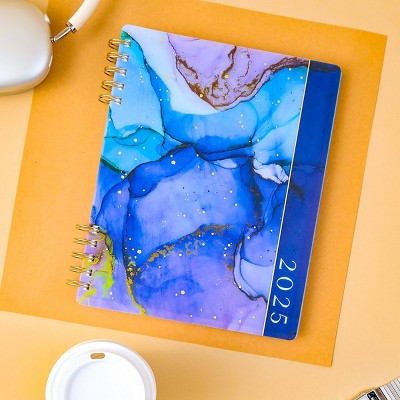 The Happy Planner 2025 Weekly/Monthly Planner 9.75"x8.75" Classic Ethereal Elements: Adult Twin-Wire Calendar, 7x9.25"