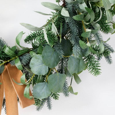 26" Olive and Pine Christmas Wreath - Threshold designed with Studio McGee