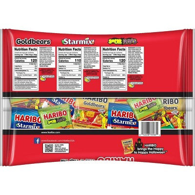 HARIBO Halloween Trick Or Treat Trio Chewy Gummy Candy - 20.4oz/45ct