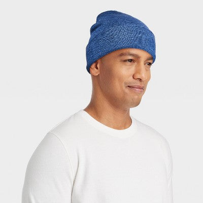 Men's Cuff Knit Beanie - Goodfellow & Co Blue