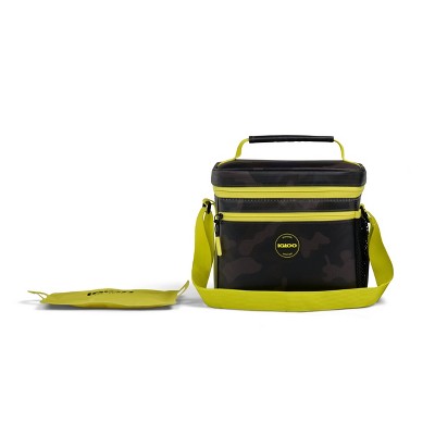 Igloo Lunch Box and Bag Cube 12 with Ice Floor - Black Camo
